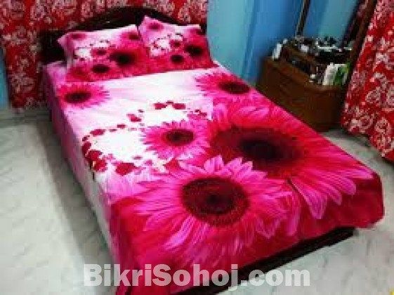 Double Size Cotton Bed Sheet Set  Product Code: DS-190